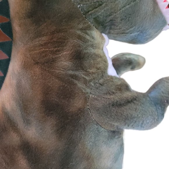 T Rex Dinosaur Plush Toy Mother With 4 T Rex Dinosaur Babies Zippered Pouch EUC - Picture 15 of 16